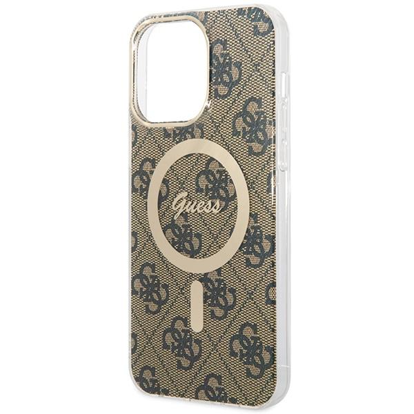 Guess GUHMP15XH4STW iPhone 15 Pro Max6.7" brown hardcase IML 4G MagSafe