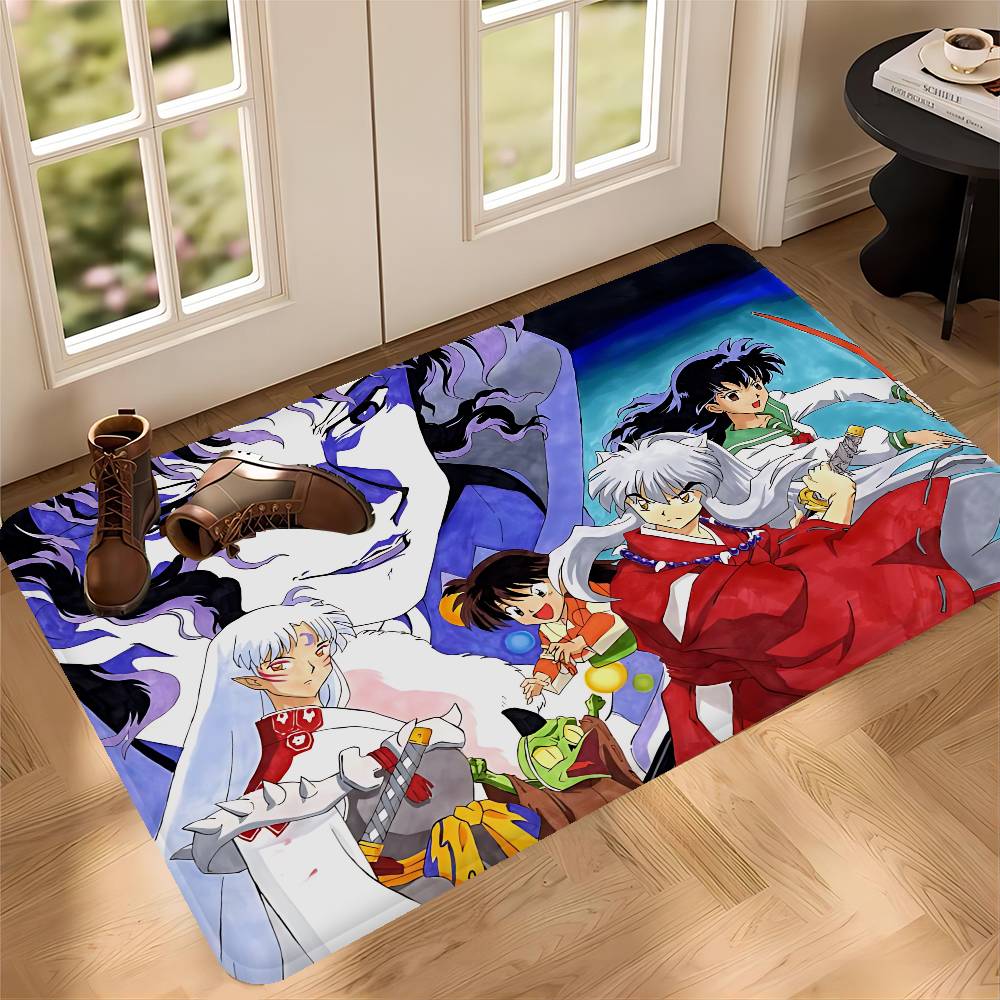 Japanese Anime Inuyasha Kitchen Mat Cheaper Anti-slip Modern Living Room Balcony Printed Modern Home Decor