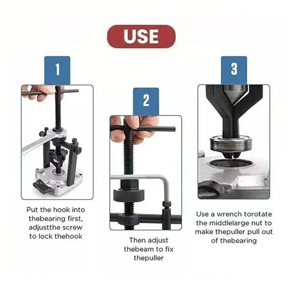 1Pcs 3-Jaws Disassembly Puller Gear Extractor  Motorcycle Tripod Disassembly Assembly Tool
