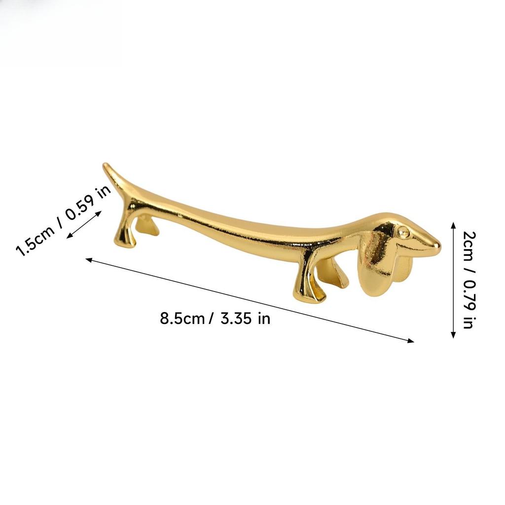 Zinc Alloy Cutlery Bracket Holder Silver Fawn /Little Dog Shape Cutlery Storage Cute Tableware Rack Holder Dinner Table Supplies