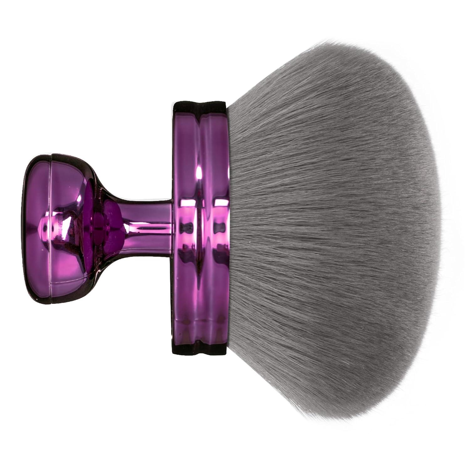 Large Soft Bristle Makeup Brush - Super Soft Mushroom Head for Body Lotion Application OPP Bag Packaged