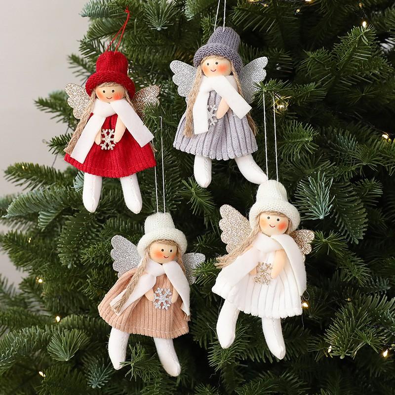 Christmas Tree Angel Ornament Hanging Decor European Style Xmas Decoration Home Party Scene