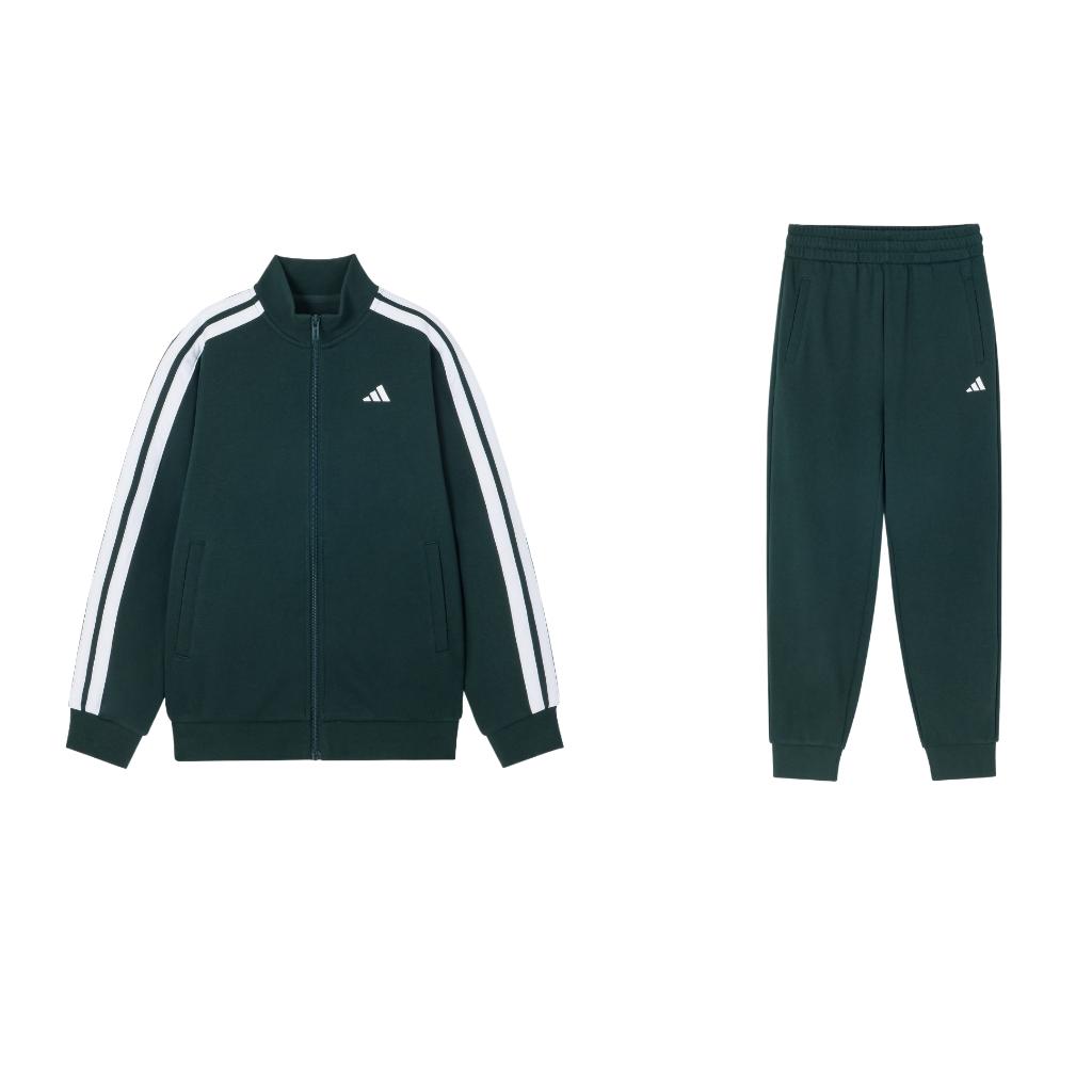 

Adidas Casual Sportswear Dark Green/White/Dark Green Children Aged 3 7 Years Old KC8478 122