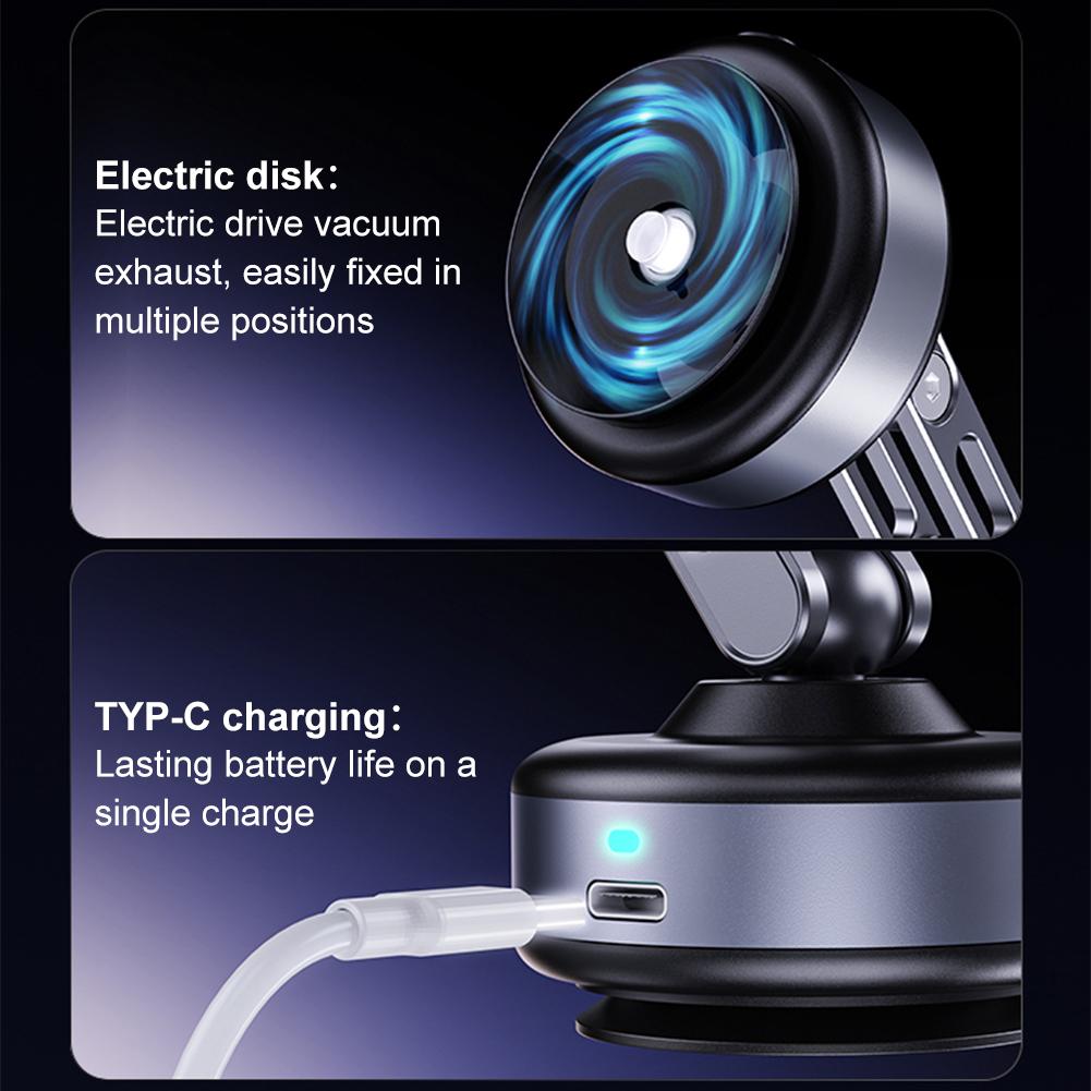 For Magsafe Intelligent Car Mount 360° Rotatable Folding Magnetic Car Stable Holder for Iphone 16/15/14/13/12 Plus Pro Max Mini