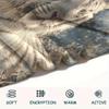 White Tiger Print Flannel Blanket, High Quality Comfortable for All Seasons, Home Decor, Warmth and Comfort, Perfect for Christmas Gifts
