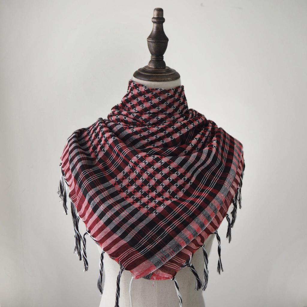 Bufanda con Borla Keffiyeh de Arafat Transfronteriza: Ropa Táctica para Desierto Ligera y Resistente al Viento/Arena