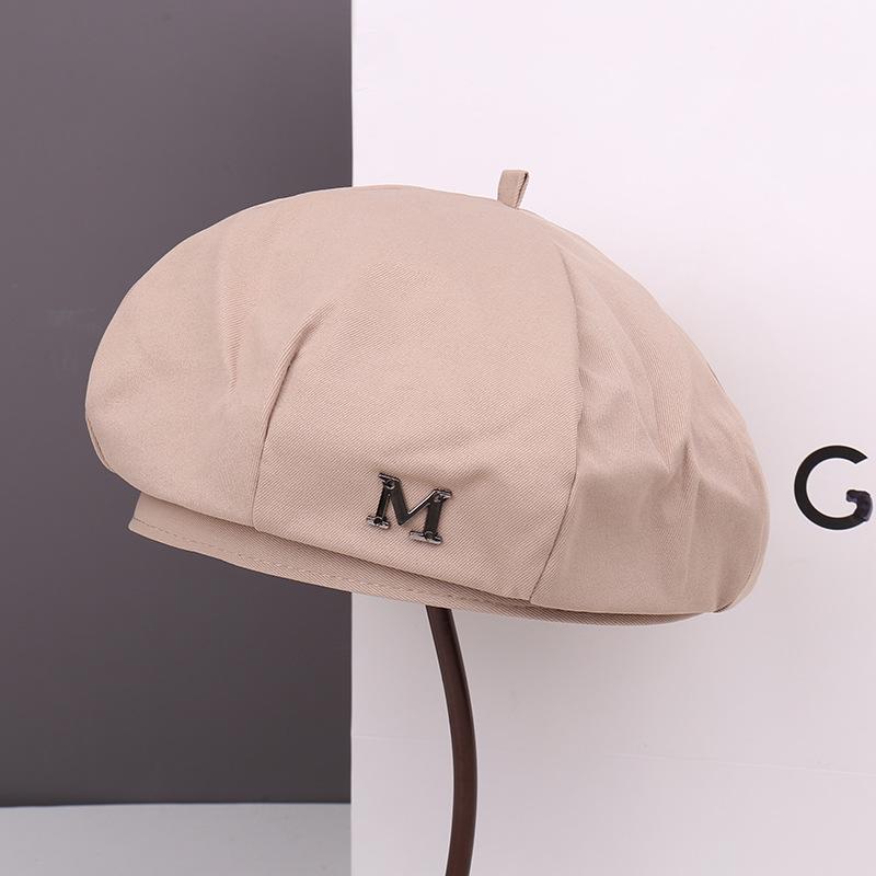 Spring and Autumn Fashion Show Face Small Beret Children Casual Big Head Circumference Painter Hat Women Newsboy Hat