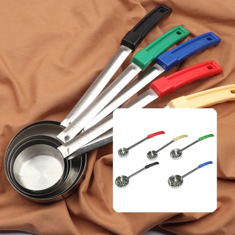 Pack of 2 Multipurpose Sauce and Soup Spoons with Rubber Handle Produced for Easy Handling and Cleaning Applications
