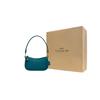 New COACH Swinger Leather Shoulder Bag, Pochette, Handbag Women's Lake Green C2643-B4MVT