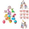 Wooden Animal Stacking Toy With Water Based Paint For Child Development And Parent Child Interaction