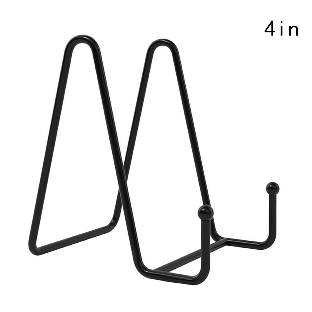 Diy Picture Frame Black Iron Plate Display Stand Rack Easel Storage Stand