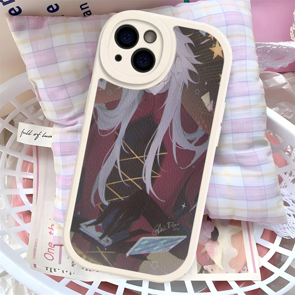 Anime The Freak Circus Pierrot Leather Phone Case For IPhone 16 15 14 17 Pro Max 11 12 Mini Plus Soft Shell