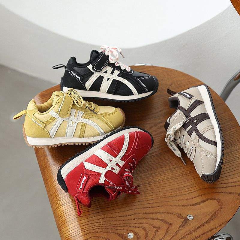 Children's Forrest Gump Shoes 2025 Leather New Spring and Autumn Sports Shoes Boys Versatile Casual Shoes 1-7 Years Old Female Toddler