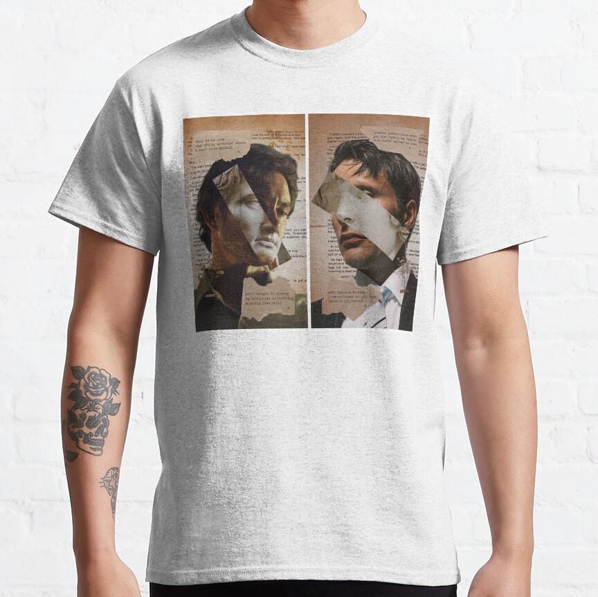 Dr. Lecters Gourmet-Dinner Hannibal Schweigen der Lämmer 100% Baumwolle Rundhals Lecter Mads Horror Hannigram T-Shirt für Männer