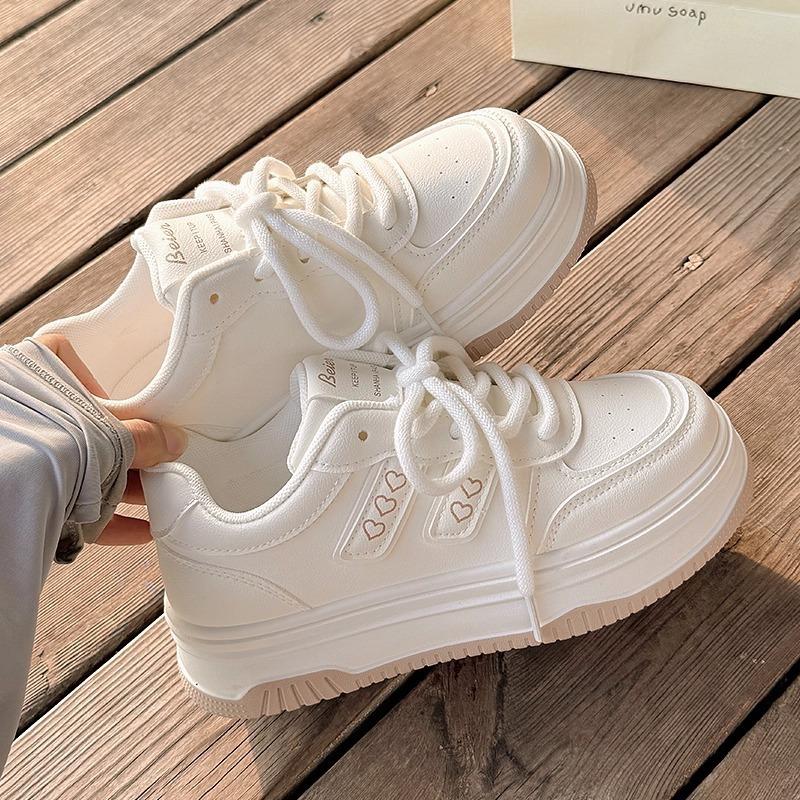 New platform women's original design versatile sports casual shoes with wide-leg pants board shoes