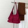 New suede bag retro fashion women's shoulder bag large capacity autumn and winter suede commuter tote bag women