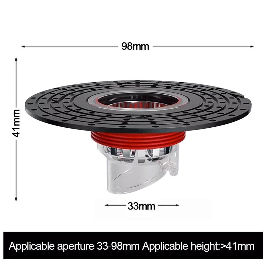 Bathroom Floor Drain Core Shower Floor Strainer Cover Toilet Sewer Anti-Odor Plug ABS Shower Hair Capture Anti-Clogging Drain