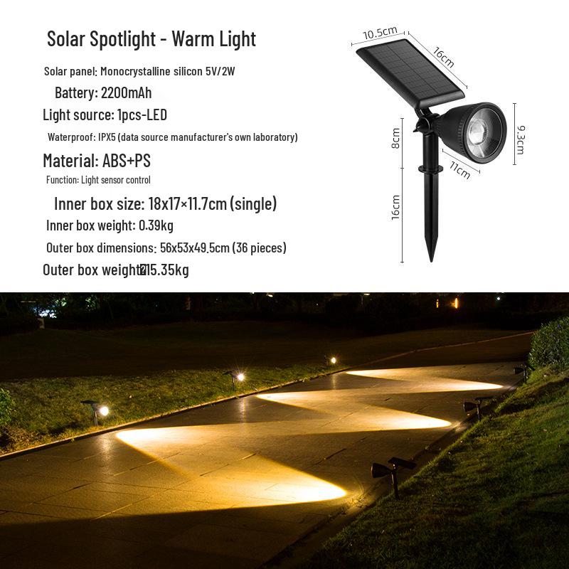 Solar Tree Spotlight for Outdoor Gardens - Illuminate Your Landscape with Sunset Glow