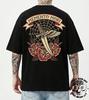 T-shirt Featuring Traditional American Tattoo-style Art, with the Latin Phrase Memento Mori.