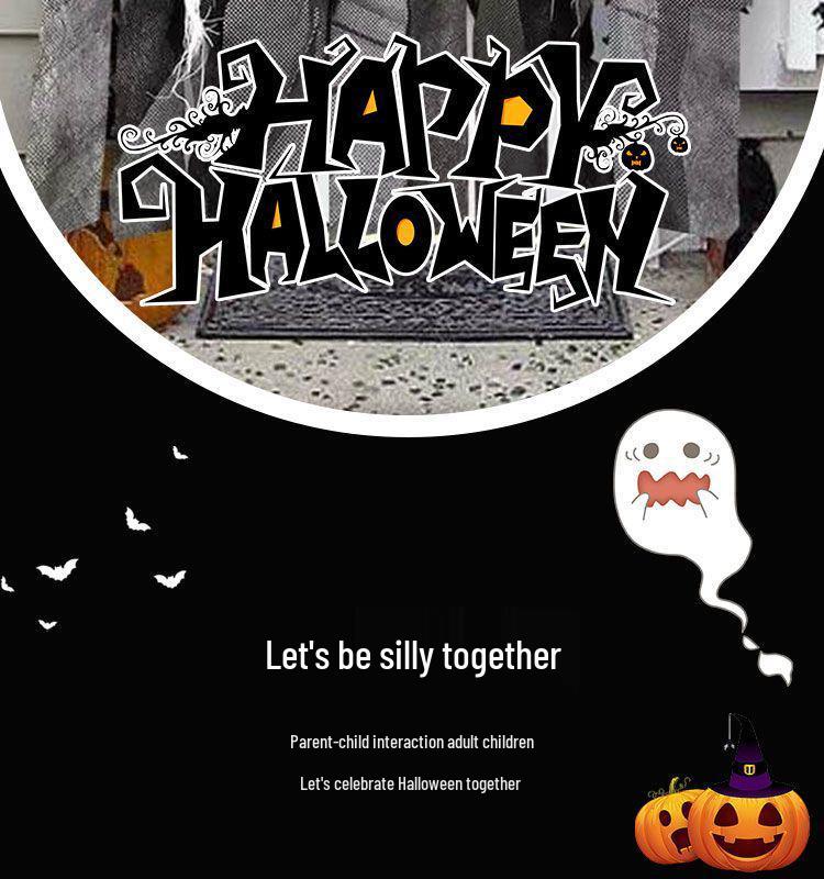 Halloweenské lebky gázové duchové závěsné ozdoby pro dekoraci strašidelného domu