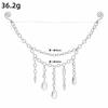Beaded Drop Ornament Festive Crystal Hanging Decoration Christmas Pendant Delicate Teardrop Crystal Ornament For Home Decor