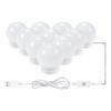 3 Color Temperature Mirror Front Lamp USB Simple Bathroom Makeup Light Bulbs
