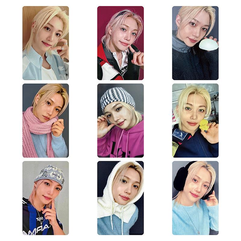 Skzoo Stray Kids DOIT KARMA Pop Up Fotokort Hyunjin Bang Chan Han Idol Samlarvärda Merch-Kort För Fans Samlarpresent