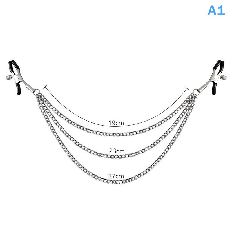 Multiple Colors Nipple Clip With Chain Stimulator Accessories Clitoris Clamps Slave Adult Games Body Clamps Bondage Nipple