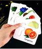 Wooden Montessori Fruits & Vegetables Alphabet Puzzle Cards for Early Childhood Education