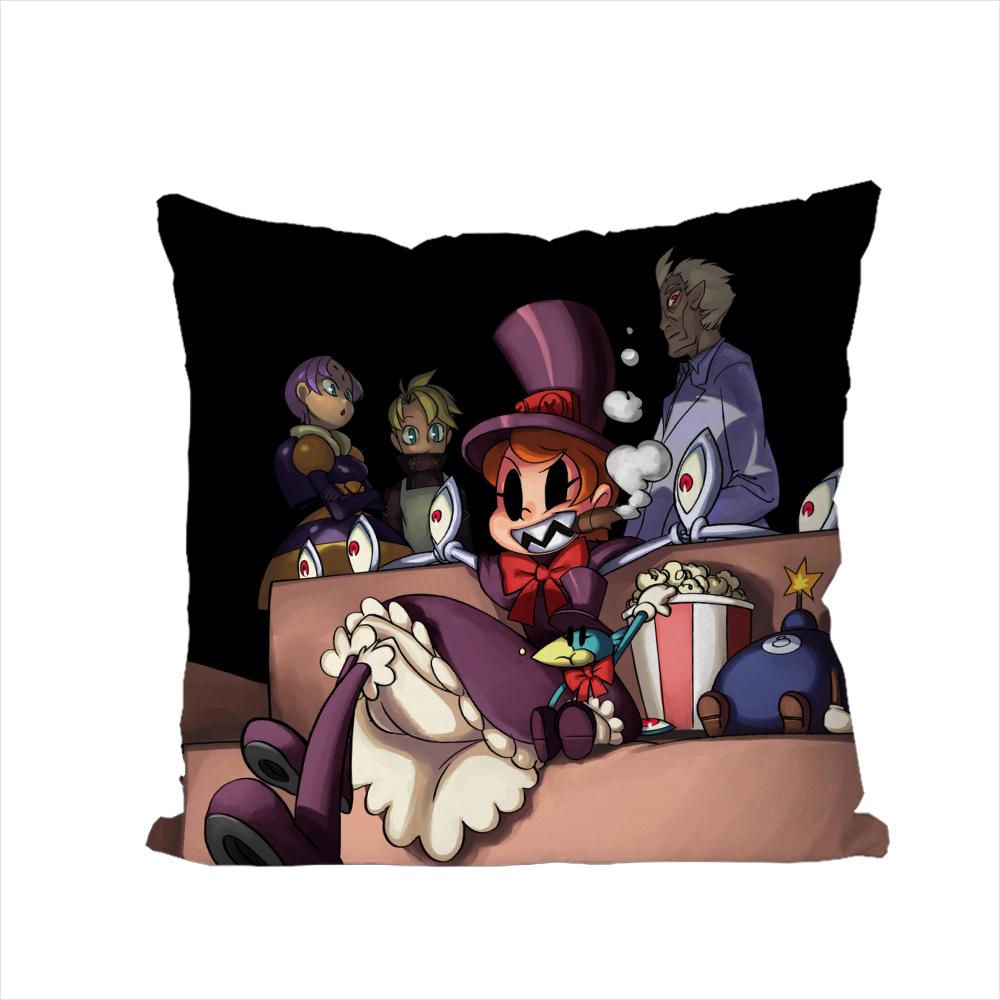 Skullgirls Pillow Case For Car Sofa Decorative Home Doublesided Print Plush Square Throw Pillow Cushion Cover