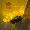 Artificial Flowers Simulated Flower Bouquet Lamp Simulation Tulips Bouquet  Household Atmosphere