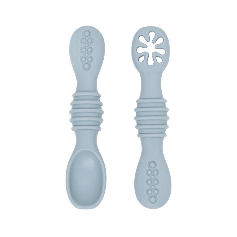 2Pcs/Set Baby Silicone Grinding Training Spoon Feeding Complementary Food Rice Paste Double Headed Soft Spoon Sticky Licking Rod