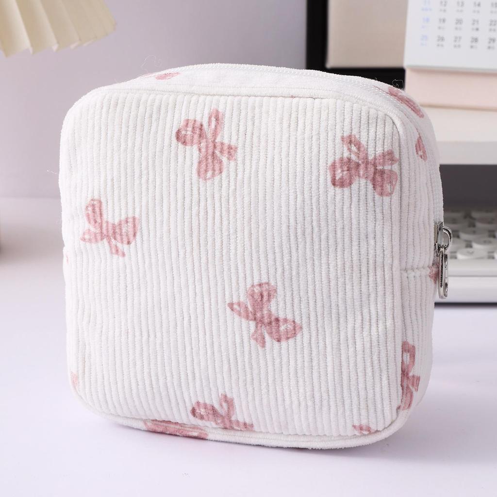 Large Capacity Cute Mini Portable Cotton Menstrual Pad Storage Bag