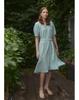 Myue Shoulder Shirred Dress