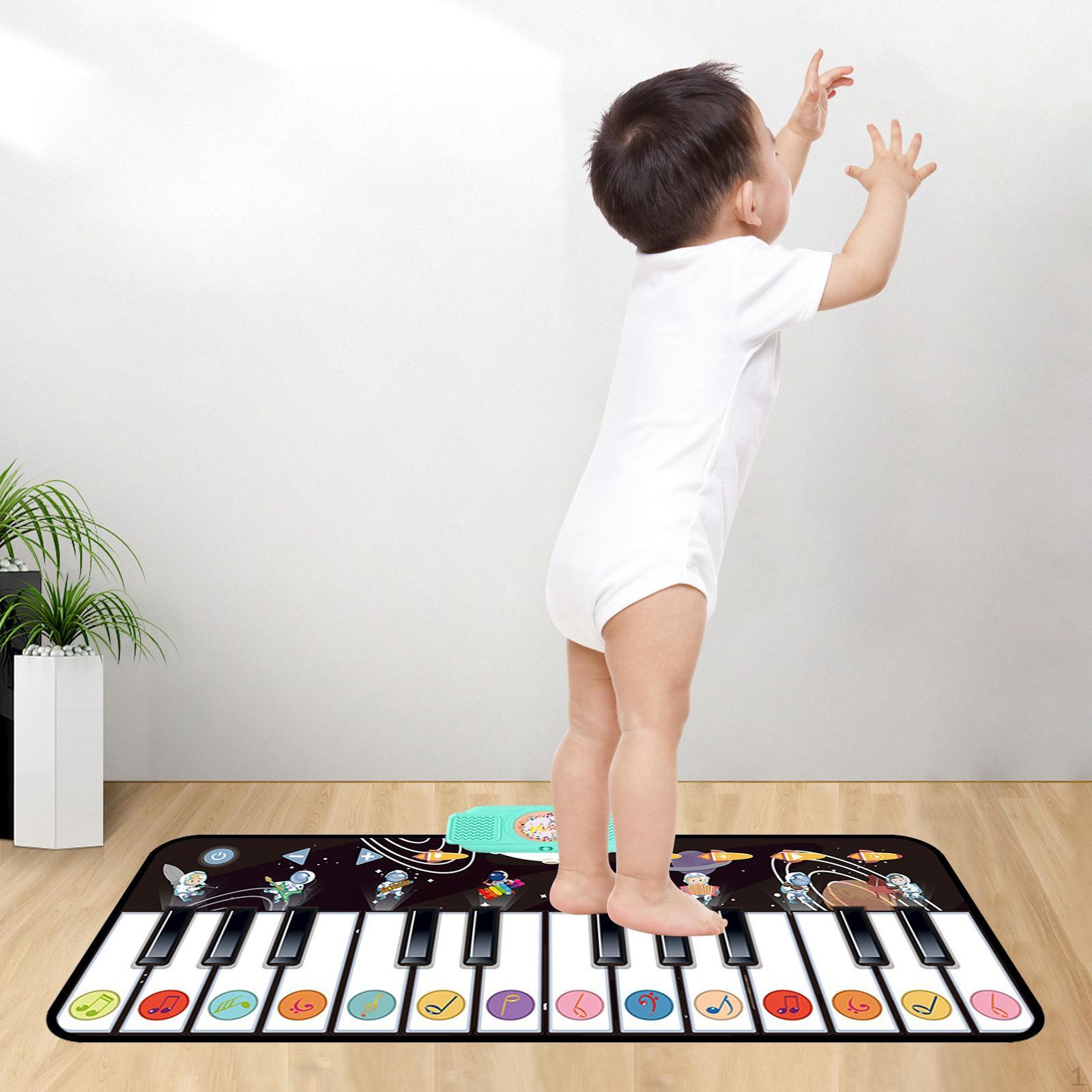 

Підлоговий килимок для піаніно для малюків, 14 клавіш, 8 музичних інструментів space