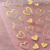 3Pcs Bronzing Love Heart Nail Stickers Red Gold Silver Line Love Nail Decals Diy Adhesive Slider Valentine'S Manicure Decoration