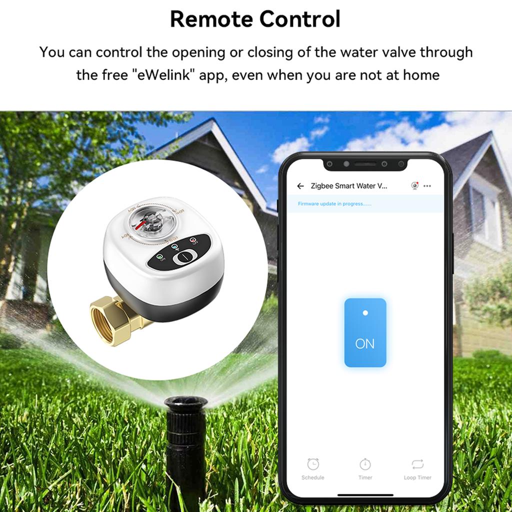 EWeLink ZigBee Watervalve Automatic Switch Intelligent Ballvalve IP65 Waterproof Rating Wireless