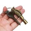 Sun Wukong Brass Whistle Ornaments Keychain Pendant Retro Decorative Figurines Dragon Head Copper Whistle Souvenir Car Pendant