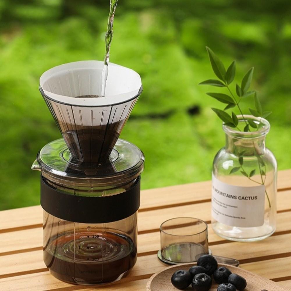 Pour Over Dripper Coffee Maker 3in1 Coffee Making Pot Household Hand Brew Coffee Pot  Kitchen