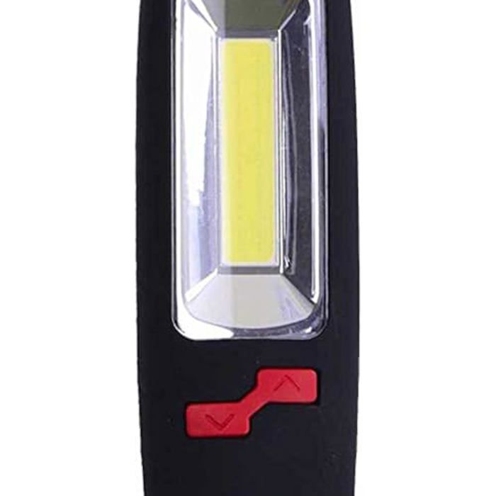 Lanterne - HAEGER - Long LED 3 W - Noir - Extérieur - Aimant et crochet inclus
