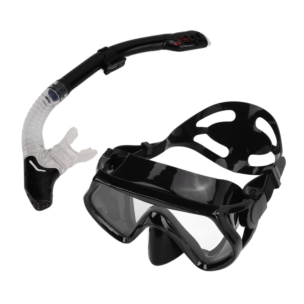 Adults Adjustable Snorkeling Set Snorkel Goggle Breathing Tube Set Adults Snorkeling Gear for Swimming Training