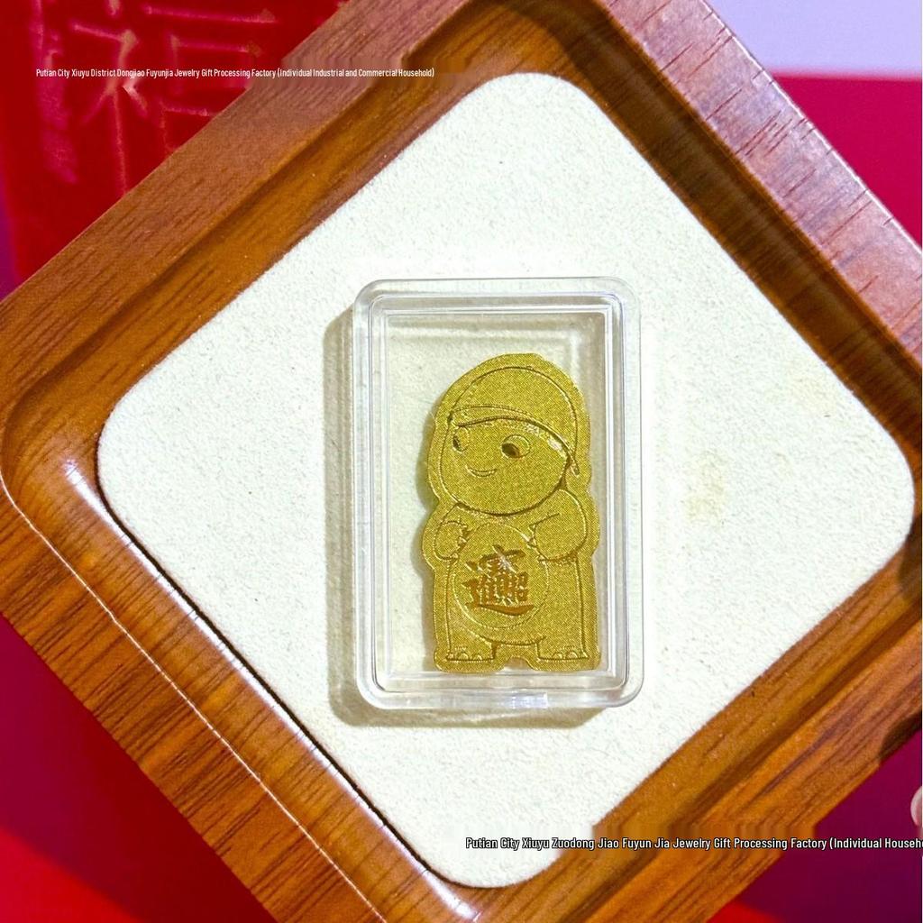Pure Gold 999 Horse Year Phone Sticker for Wealth and Health - Popular Douyin Live Seller
