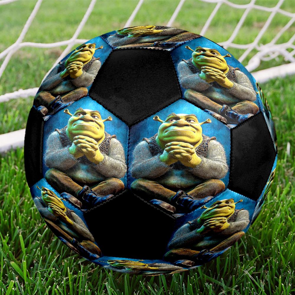 Shrek Theme Size 5 Soccer Ball, Suitable for Both Indoor and Outdoor Matches, a Gift Suitable for Everyone.