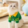 Cat Clothes, Thickened and Warm Knitting In Autumn and Winter, Can Lead Two-legged Puppies, Kittens, Puppies, Dogs, Cats, Pets, Cotton-padded Clothes