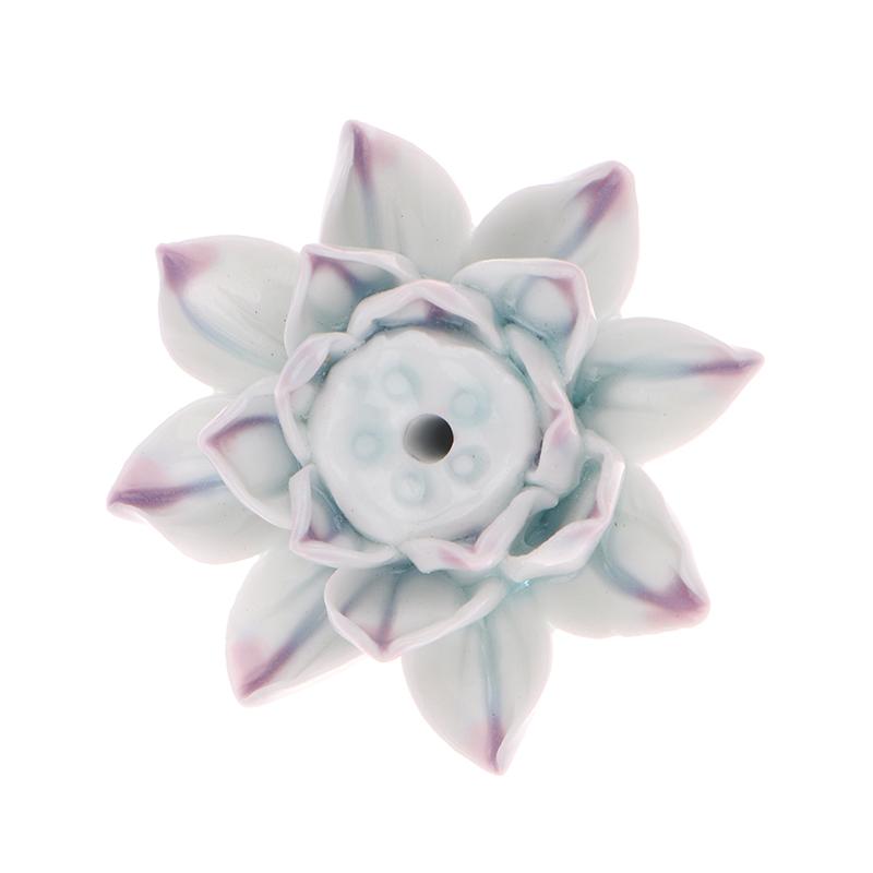 

Керамическая курильница для благовоний Lotus держатель для благовоний Керамика Настурция Сандаловое дерево курильница для украшения дома и офиса A8