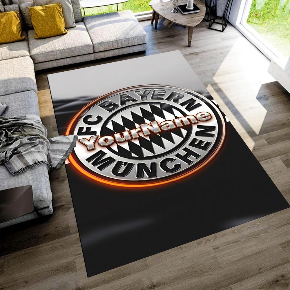 Bayern Munich Customize Text Floor Rug Office Rug Suitable for Playrooms Living Rooms Outdoor Study room Anti-slip Rug Office home decor