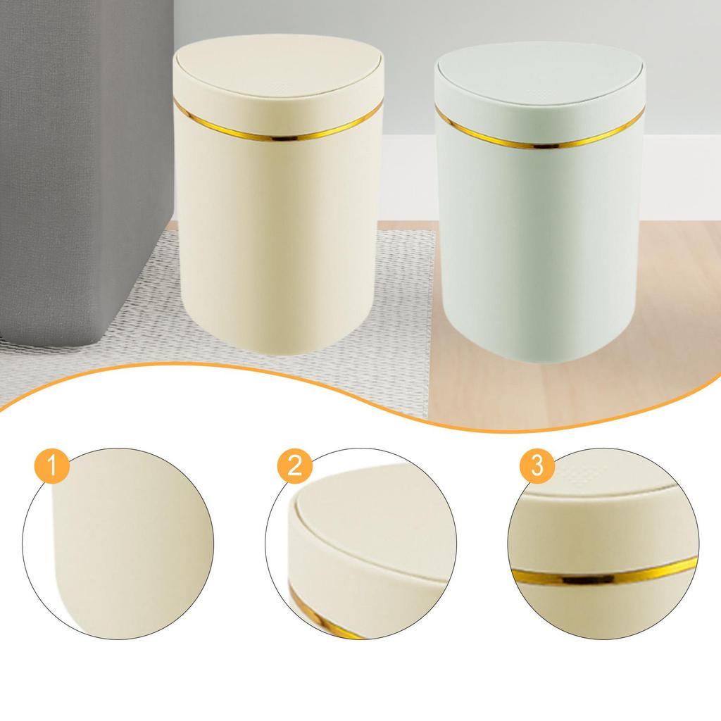 Small Desktop Trash Can Cute Storage Bucket Small Desk Organizer Mini Garbage Bin for Office Countertop Tabletop Vanity Kitchen