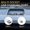 Versatile Compact High Speed Dashboard USB Charging Station 3 Ports Type C Adapter Suitable For MP3 Tablet Laptop Phone