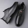 Fashion 2024 Spring and Autumn British Style Men's Shoes Wedding Tide Soft Leather Casual Shoes a Foot Off All Matching Leather Shoes