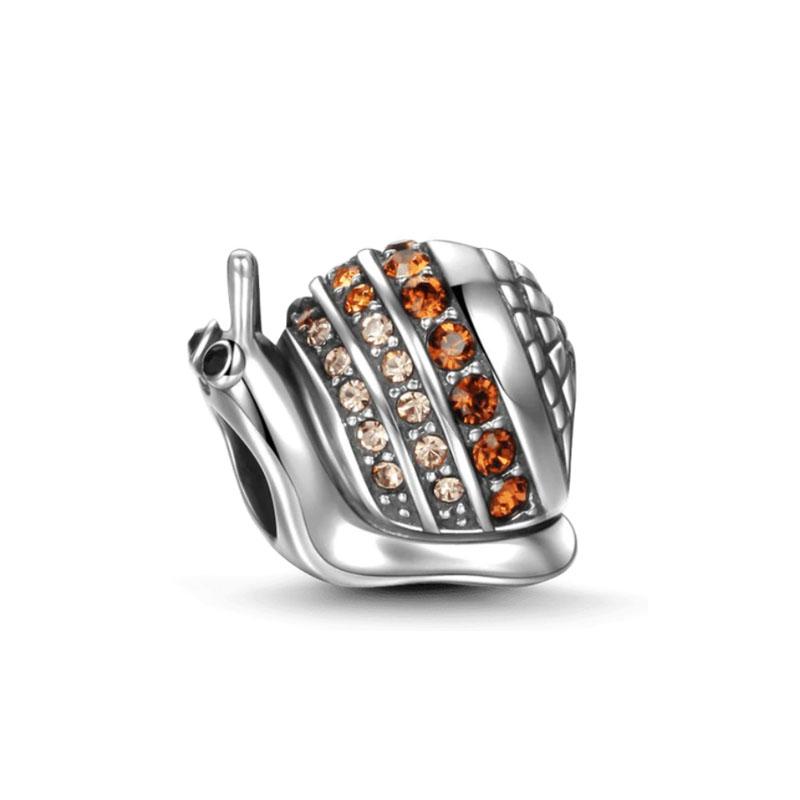 New Logo Exquisite Copper Charm Snail Magic Dream Catcher Bead Fit Original Bracelet Diy Jewelry Making Accessories